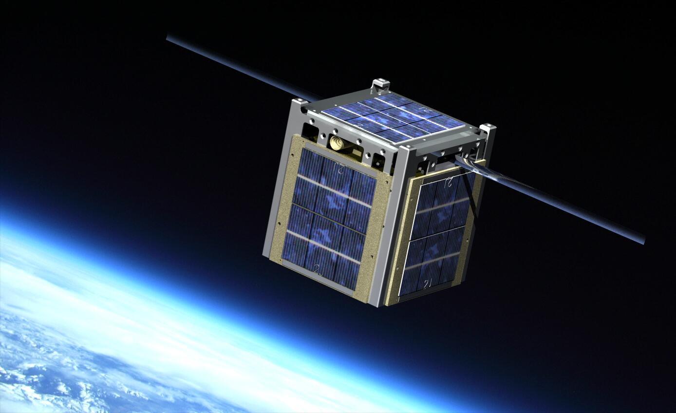 Rendering of E1P in orbit around the Earth